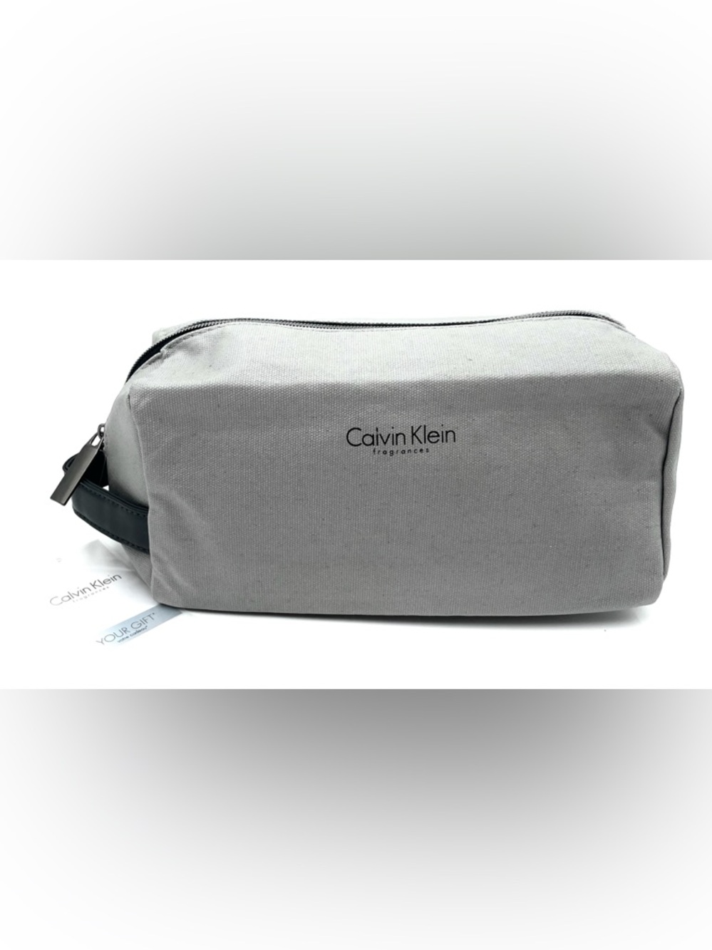 Brand New Calvin Klein Fragrance Grey Travel Toiletry Case